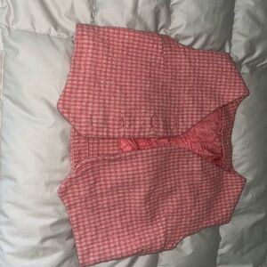 Patterned cropped vest vintage